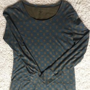 Patterned Long-Sleeve Tunic